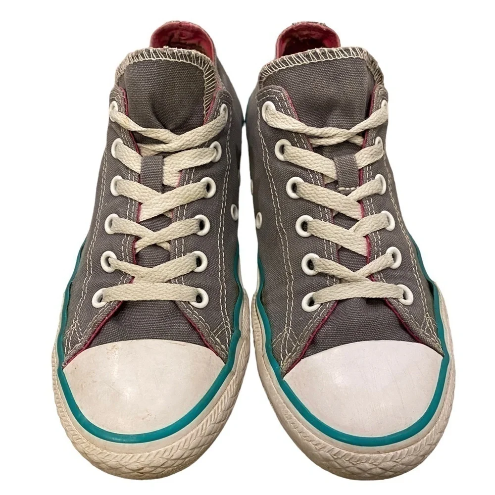 Converse Chuck Taylor All Star Girls Athletic Shoe Gray Size 5